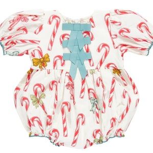 Pink Chicken Baby Girls Hermione Bubble - Candy Cane Lane 18/24 mo